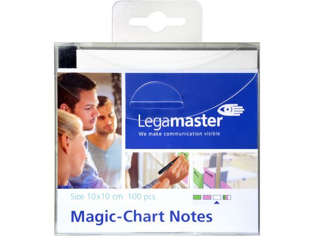 Legamaster Magic-Chart Notes, 10x10 cm, wit (pak 100 stuks)
