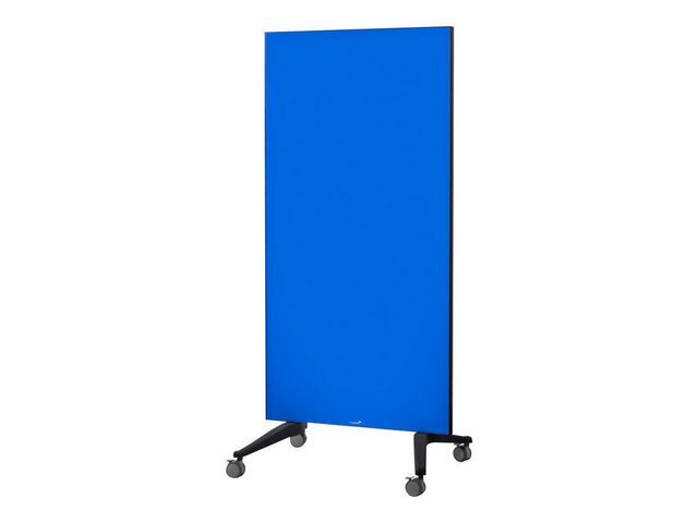 Glasbord Legamaster mobiel 90x175 blauw