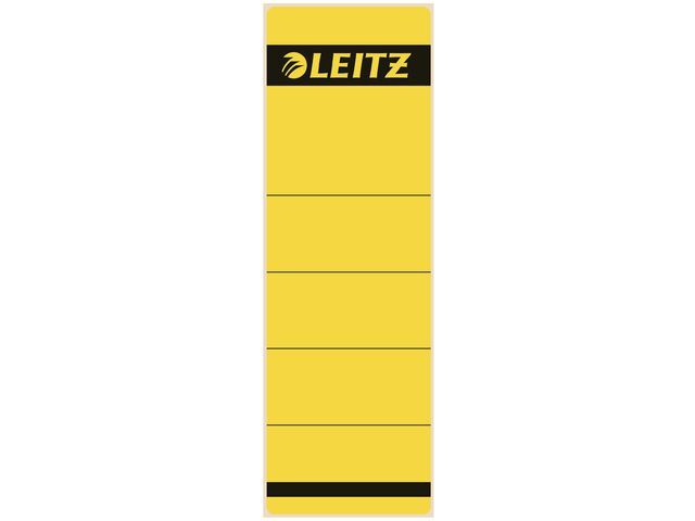 Rugetiket Leitz 1642 kort-breed geel/p10
