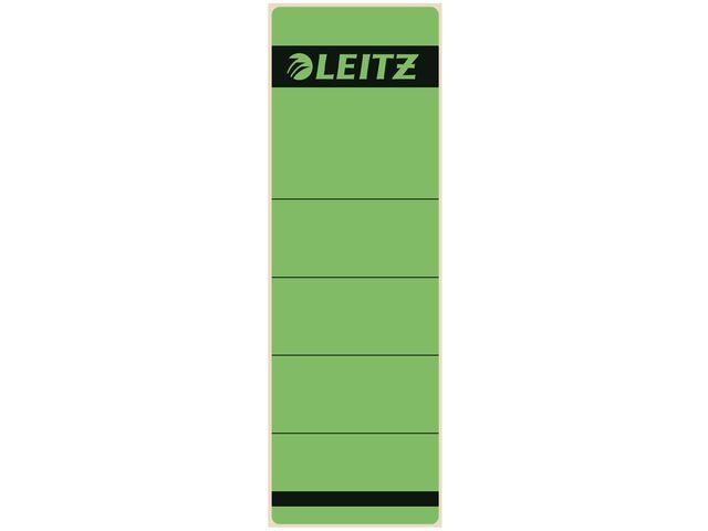 Leitz Rugetiketten, kort zelfklevend Rugbreedte 80 mm, 191 x 61 mm, groen (pak 10 stuks)