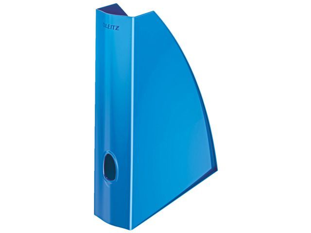 Leitz WOW-tijdschriftcassette van polystyreen, 60 mm, metallic blauw