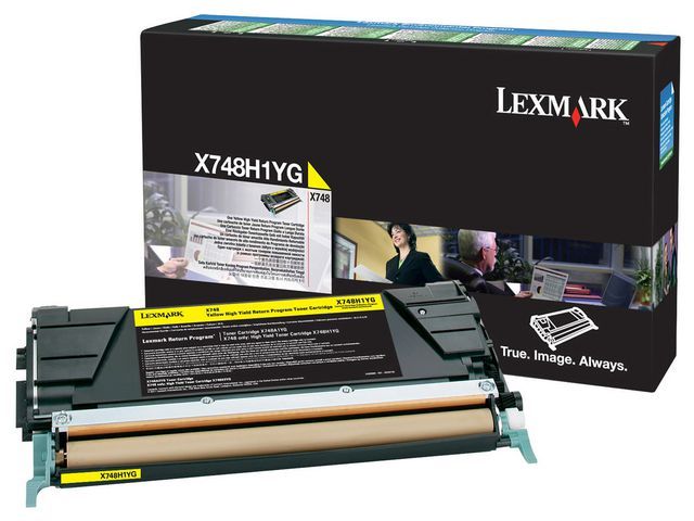 Toner Lexmark X746/X748 geel 10K