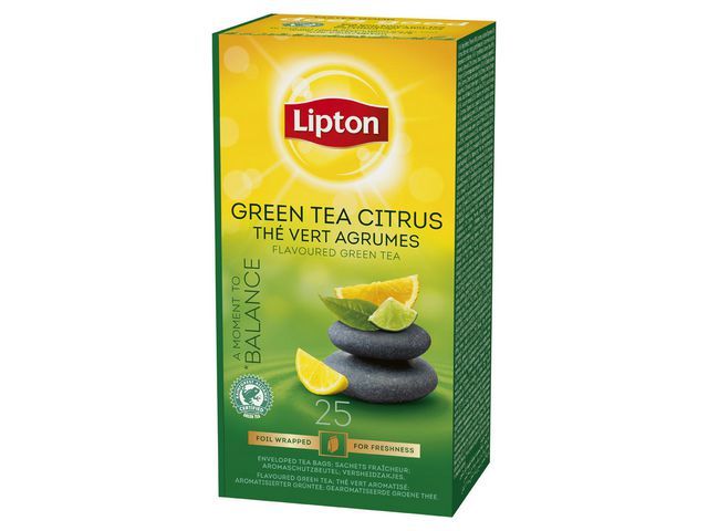 Lipton Groene Thee Citrus (pak 25 stuks)