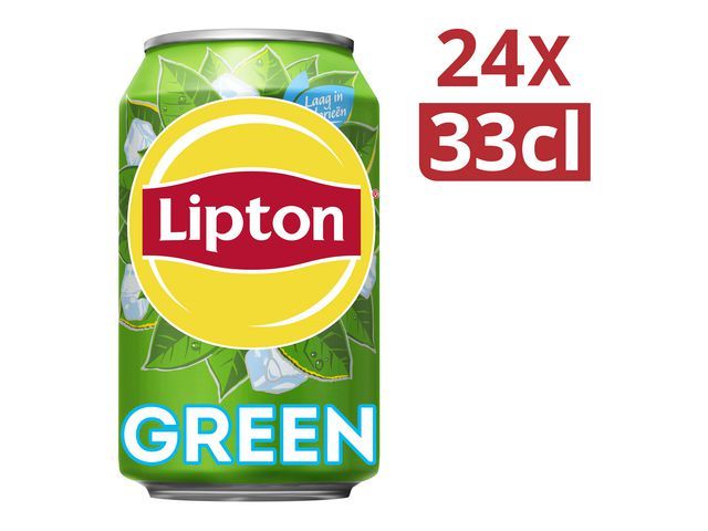 Lipton Ice tea in blik Green Tea, koolzuurvrij (pak 24 x 330 milliliter)