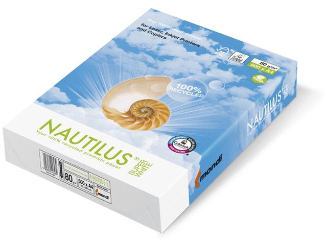 Nautilus SuperWhite papier A4, 80 g/mu00b2 (pallet 200 x 500 vel)