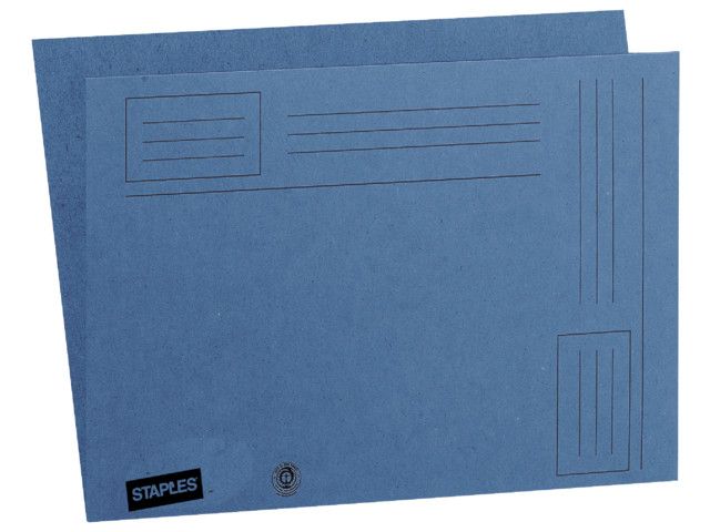 OUR CHOICE Bedrukte vouwmap A4, blauw (verpakking 100 stuks)