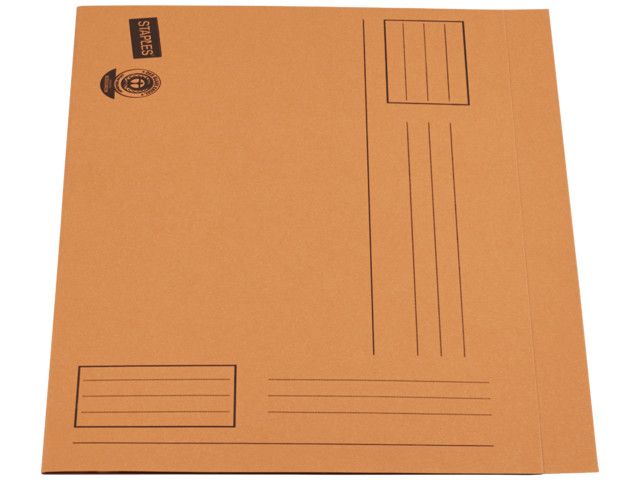 OUR CHOICE Bedrukte vouwmap Folio, oranje (verpakking 100 stuks)