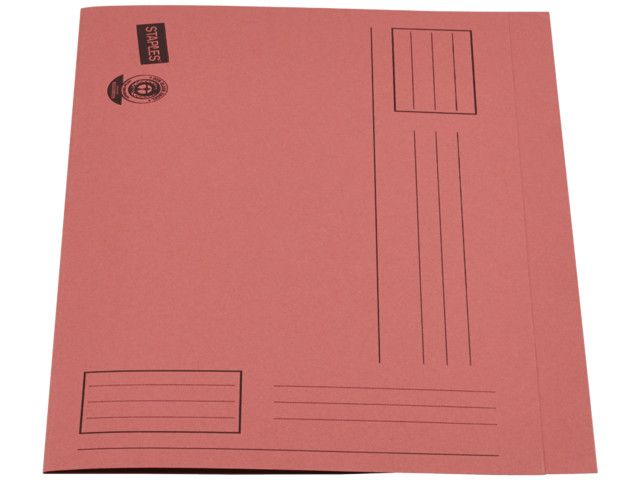 OUR CHOICE Bedrukte vouwmap Folio, roze (verpakking 100 stuks)