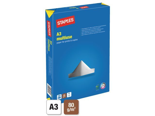 Our Choice Multiuse papier A3, 80g/mu00b2 (doos 5 x 500 vel)