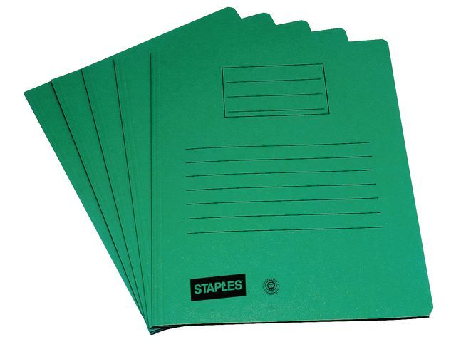 Our Choice Stofklepmap karton A4, groen (pak 25 stuks)