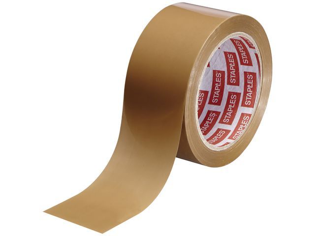 Our Choice Verpakkingstape PVC 50 mm x 66 m, bruin (pak 6 x 66 meter)