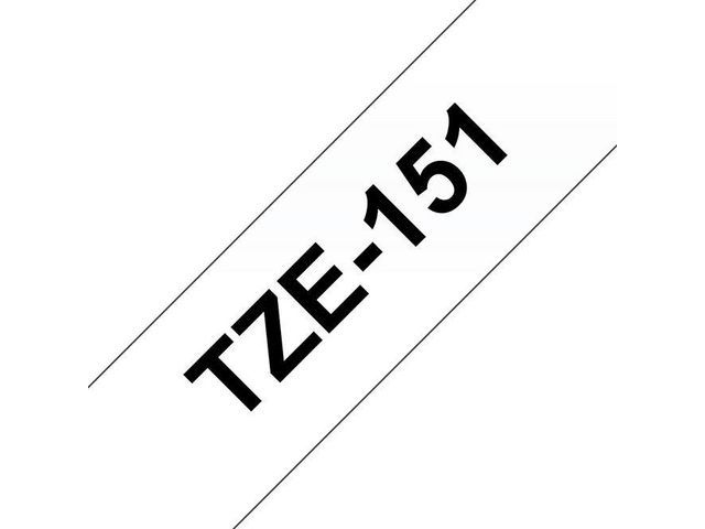 Tape P-Touch TZ-151 24mm zwart op trans