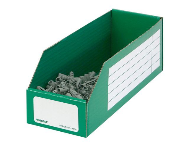Pressel Open Voorraaddoos, 305 x 200 x 110mm, groen (pak 20 stuks)