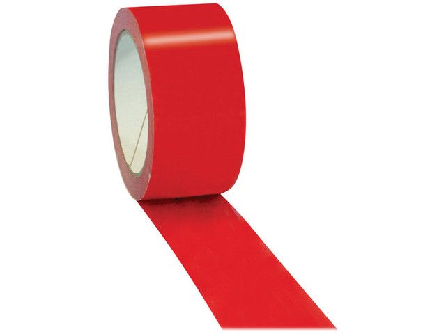 Pressel Verpakkingstape 50mm x 66m PVC, rood (pak 6 x 66 meter)