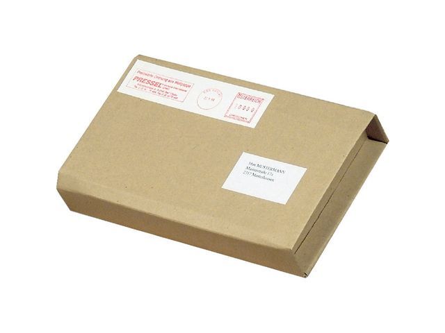 Pressel Wikkelverpakking zelfklevend, 305 x 218 x 10-60mm, bruin (pak 25 stuks)