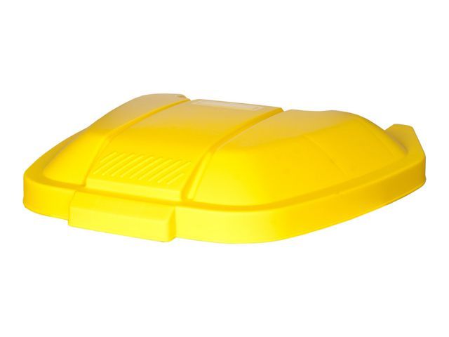 Rubbermaid Commercial Products Deksel voor verrijdbare container geel