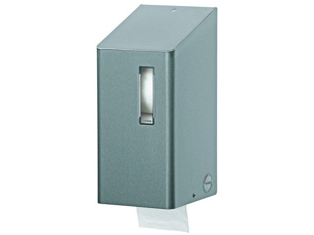 SanTRAL Toiletpapierdispenser RVS met anti-vingerafdruk-coating, type TRU 2E