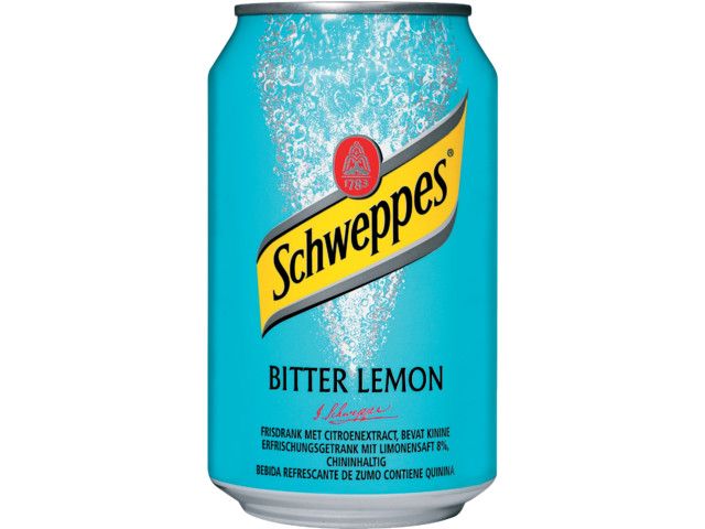 SCHWEPPES Bitter Lemon blik 24 x 0,33L (pak 24 stuks)