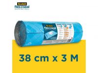 Scotch® Flex & Seal Verpakkingsrol, 38 cm x 3 m, Blauw (rol 3 meter)