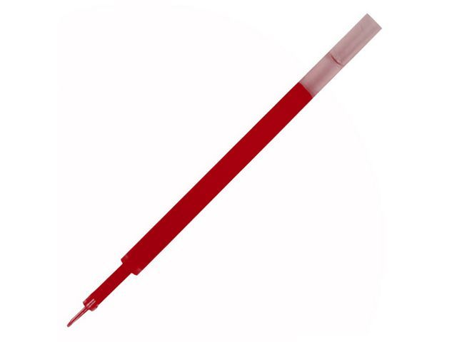 Staples EcoWrite-navulling voor intrekbare pen, inkt met lage viscositeit, rood (pak 5 stuks)