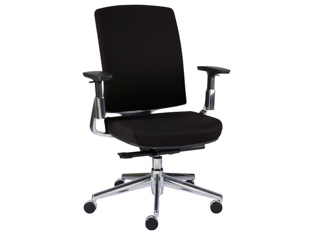 Staples Forbes bureaustoel, stof, 72 x 70 x 111,5 cm, zwart