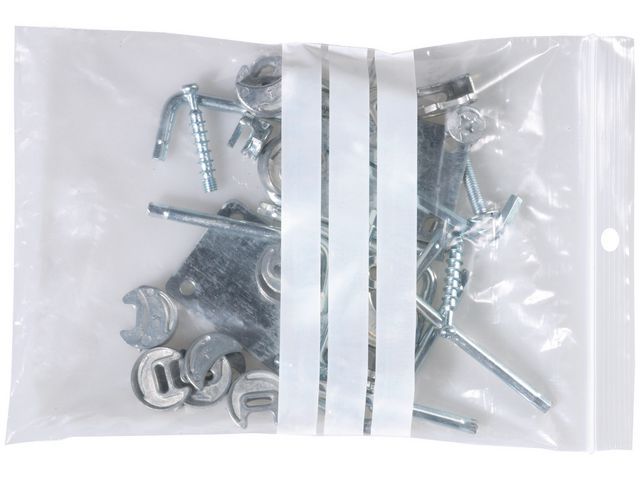 Staples Gripsluitingzakjes polyethyleen, beschrijfbaar hersluitbaar, transparant, 160 x 220 mm (pak 100 stuks)