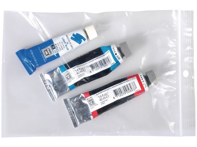 Staples Gripsluitingzakjes polyethyleen hersluitbaar transparant 160 x 220 mm verpakking van 100 (pak 100 stuks)