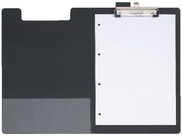 Klembord SPLS A4/folio foldover zwart