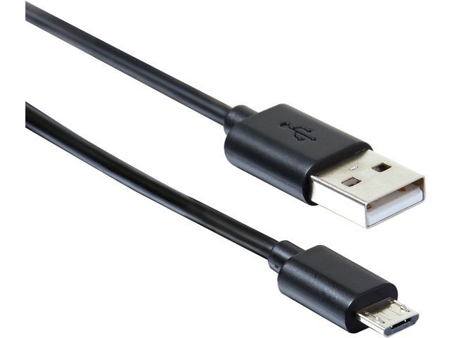 Staples Micro-USB oplaad-/synchronisatiekabel, 1,0 m, zwart
