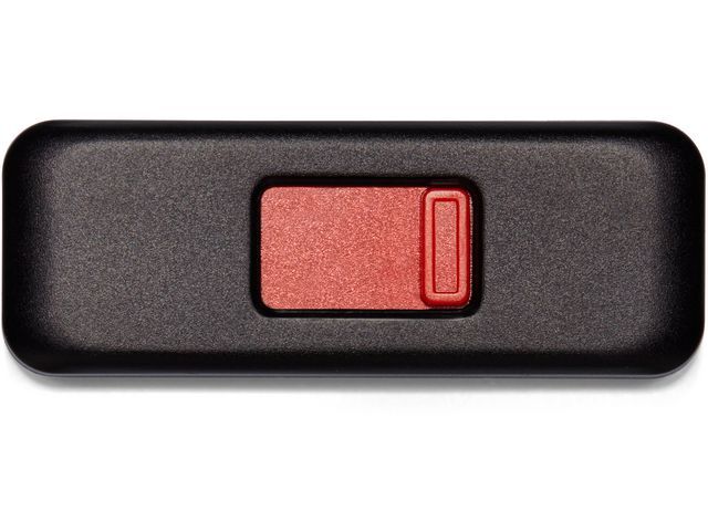 Staples Relay 64 GB USB 2.0-stick met schuifregelaar, zwart