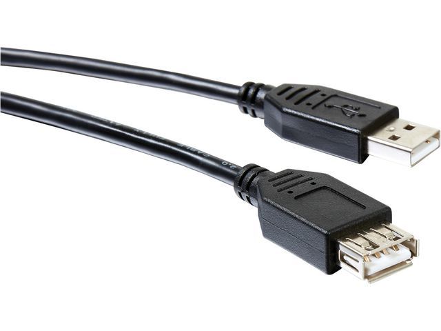 Staples Staplesu00ae USB A 2.0-verlengkabel, 3,0 m, zwart
