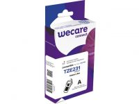 Tape Wecare PT comp TZ-231 12mm zw/wit