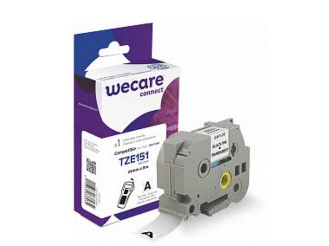 Tape Wecare TZE151 24mm zw/tr