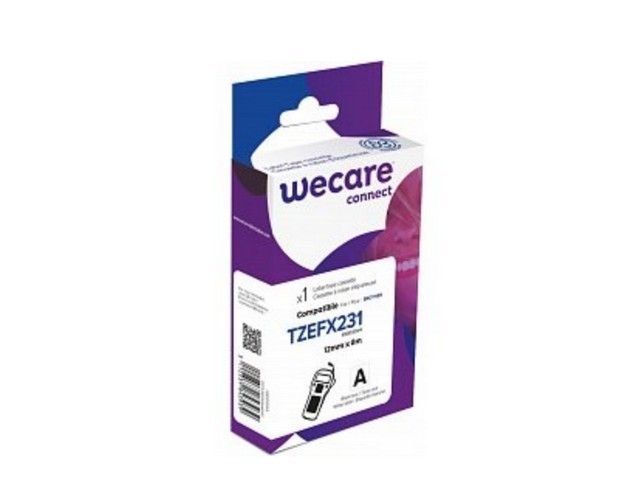 Tape Wecare TZEFX231 12mm zw/wi