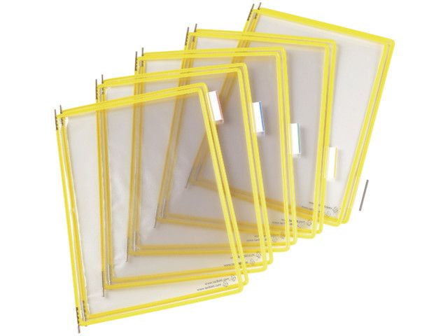 tarifold Showtas A4 geel plastiek (doos 10 stuks)