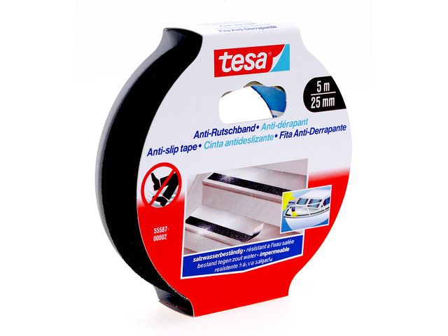 Anti-slip tape Tesa 25mmx5m zwart