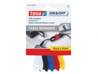 Kabelbinder Tesa 0,2mx12mm assorti/pk5