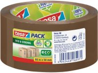 tesa® tesapack Eco & Strong Verpakkingstape, PP, 50 mm x 66 m, Bruin (pak 6 x 66 meter)