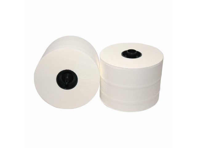 Toiletpapier doppenrol 3L wit/ ds36