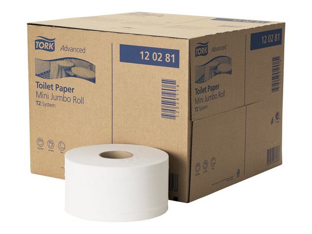 Toiletpapier Tork T2 Adv Mini Jumb 2L/12