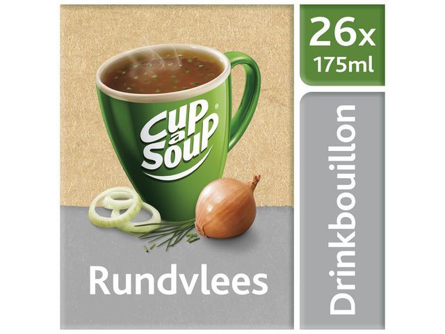Unox Drinkbouillon Cup a Soup 175 ml Heldere Rundersoep (doos 26 stuks)