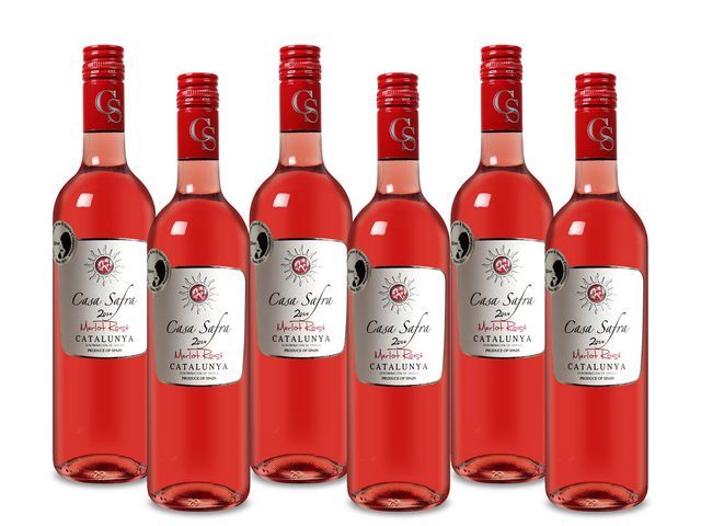 Wijn rosu00e9 Merlot Terra Alta (doos 6 x 750 milliliter)