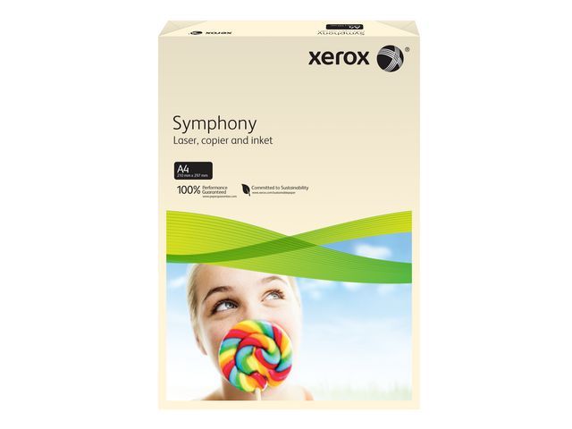 Xerox SYMPHONY gekleurd papier A4 160 g/mu00b2, ivoor (pak 250 vel)